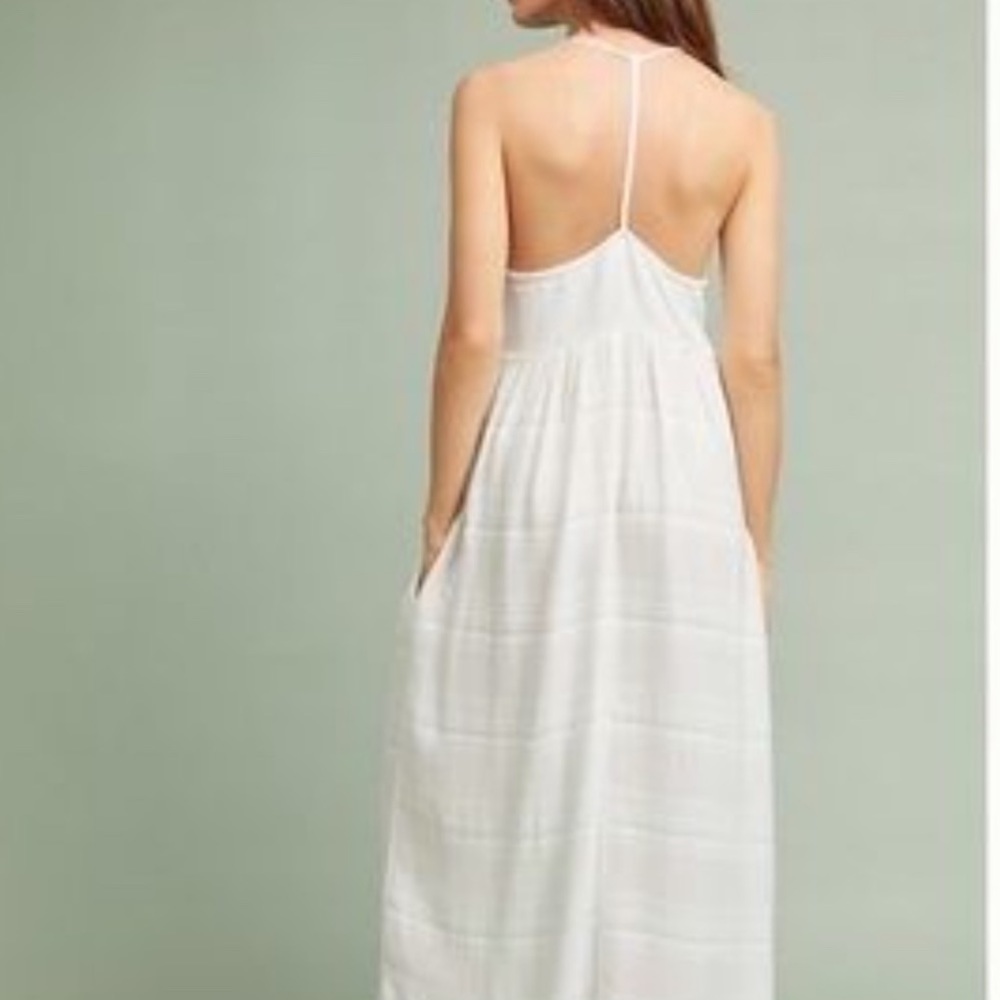 White lacausa maxi dress sz small